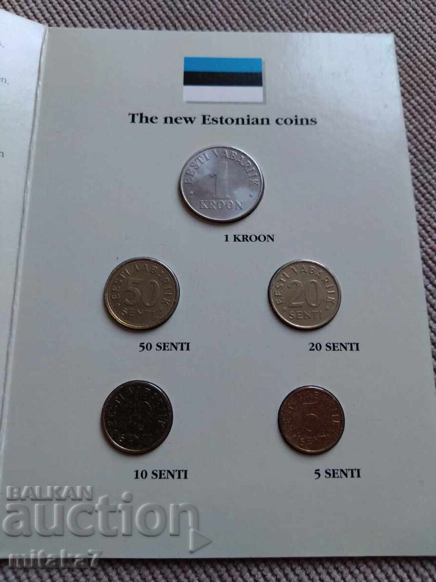 Licitație Set monede 1992, Estonia