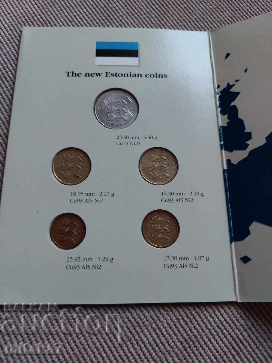 Доставка на Сет монети 1992 година, Естония