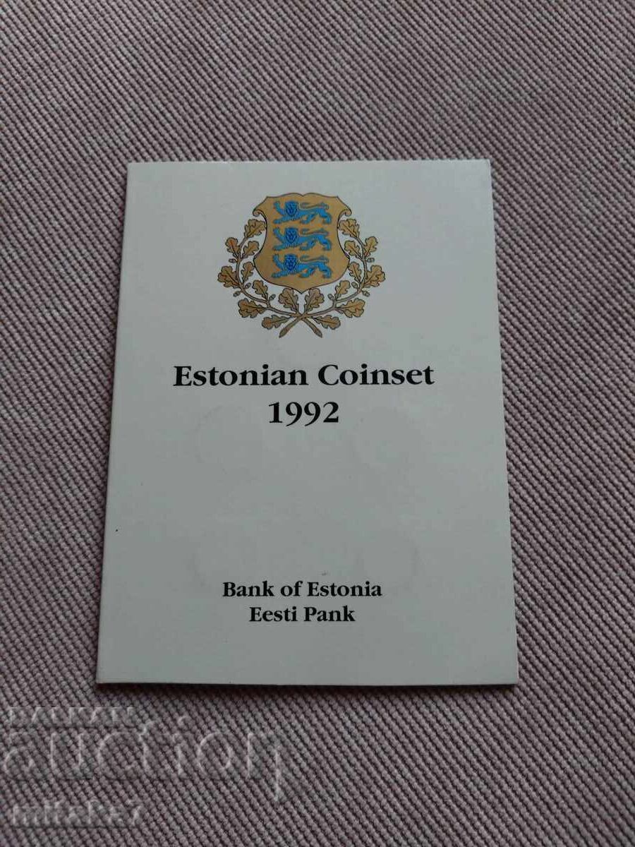 Set monede 1992, Estonia