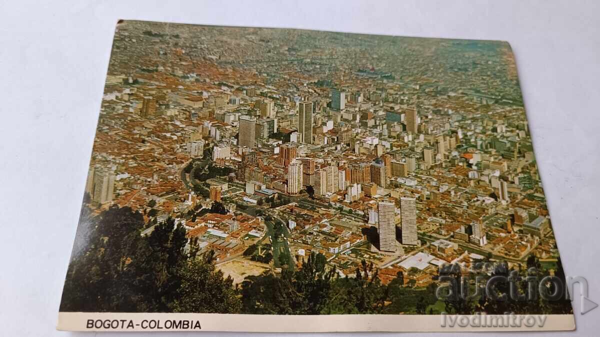 Пощенска картичка Bogota Air View of the Country's Cpital