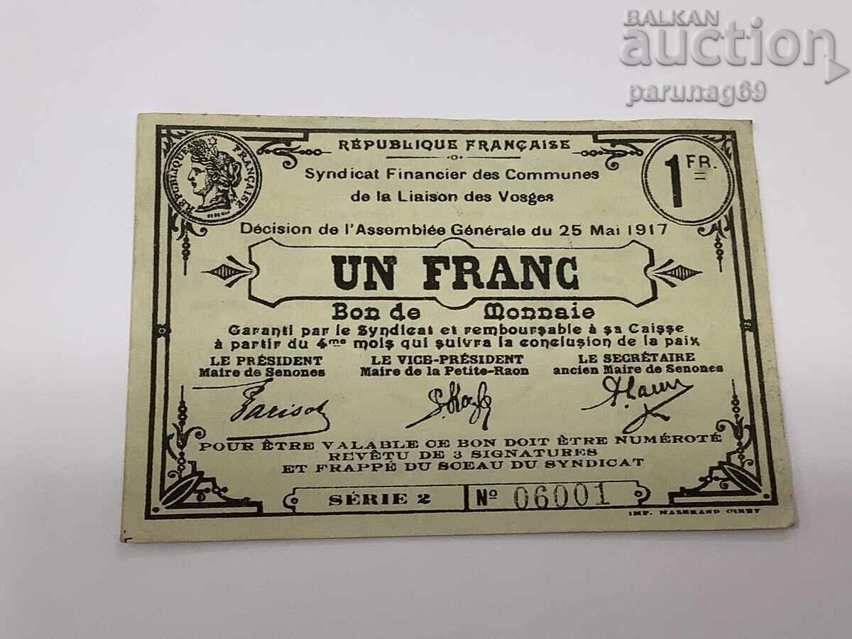 Franța 1 franc 1917