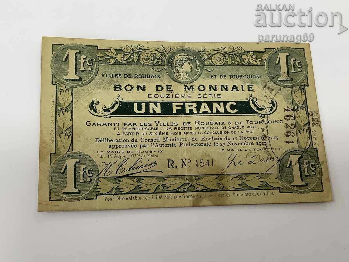 Franța 1 franc 1917 Franța 1 franc 1917