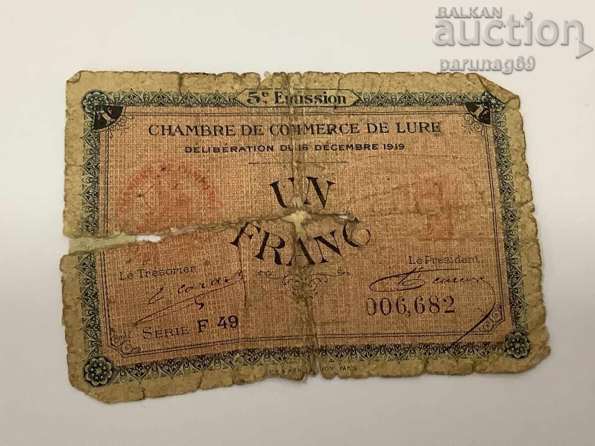 Франция 1 франк 1919 година Франция 1 франк 1919 година