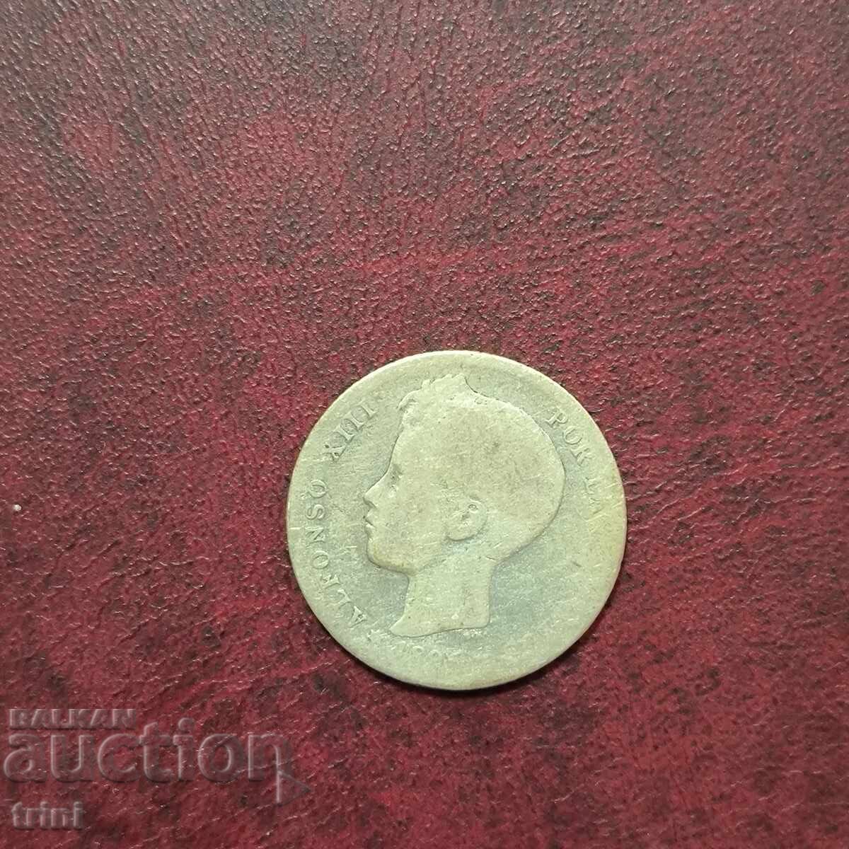 Испания 1 песета 1896 г. Алфонсо XIII с цена € 12.78 | 25.00 лв. Испания 1 песета 1896 г. Алфонсо XIII с цена € 12.78 | 25.00 лв.