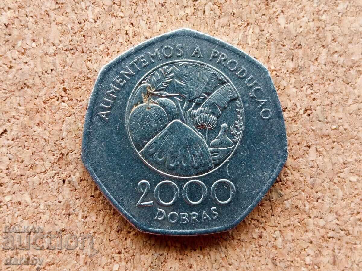 São Tomé și Príncipe, 2000 dobras 1997