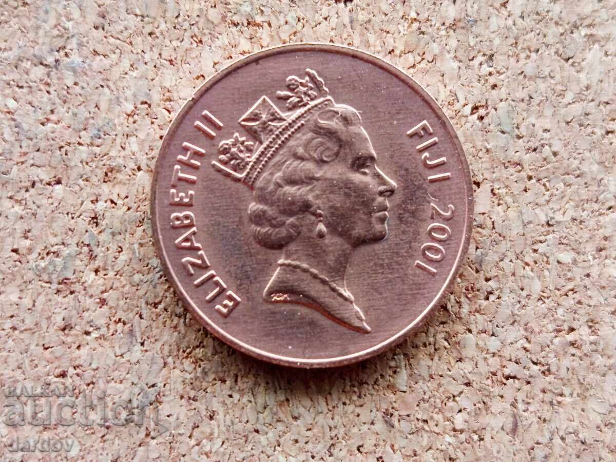 Fiji 2 cenți, 2001 g cu preț € 0.85 | 1.66 BGN