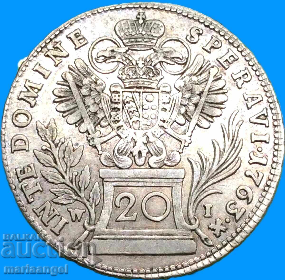 20 kreĭtsari 1763 Austria W - Viena Francisc I argint - rară! cu preț € 56.00 | 109.53 BGN 20 kreĭtsari 1763 Austria W - Viena Francisc I argint - rară! cu preț € 56.00 | 109.53 BGN
