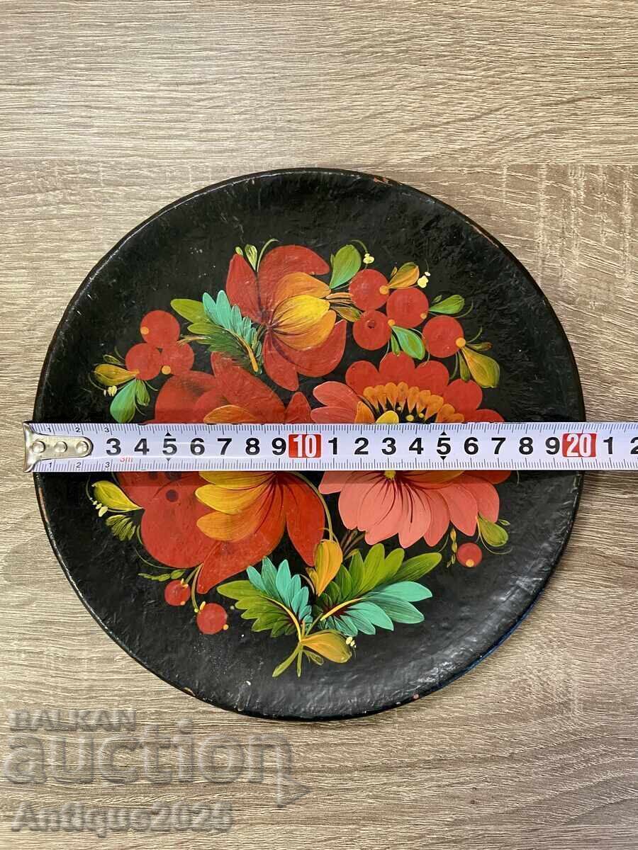 Panou decorativ vintage „Petrikovska rospis”, URSS cu preț € 15.00 | 29.34 BGN