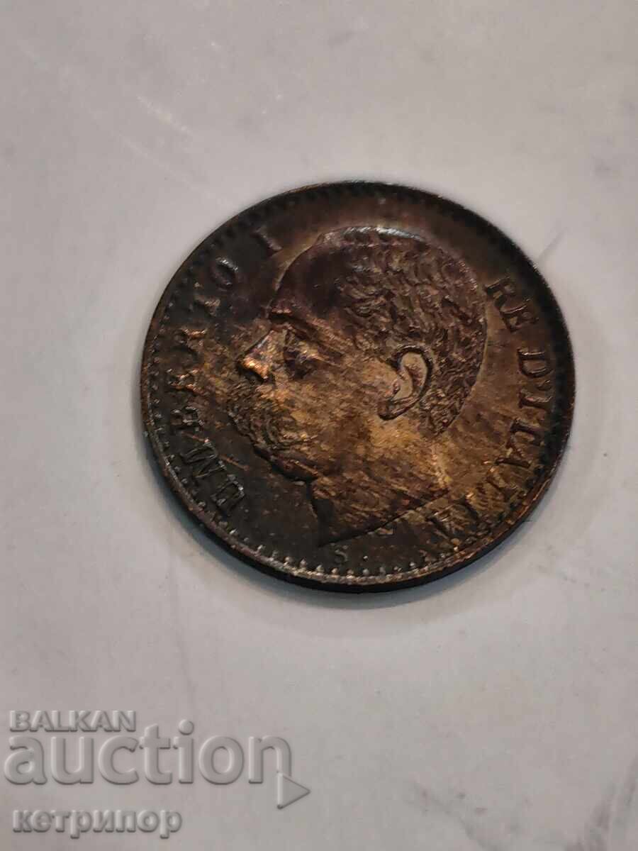 Italy 1 Centesimo 1899 Copper R with price € 14.83 | 29.00 BGN
