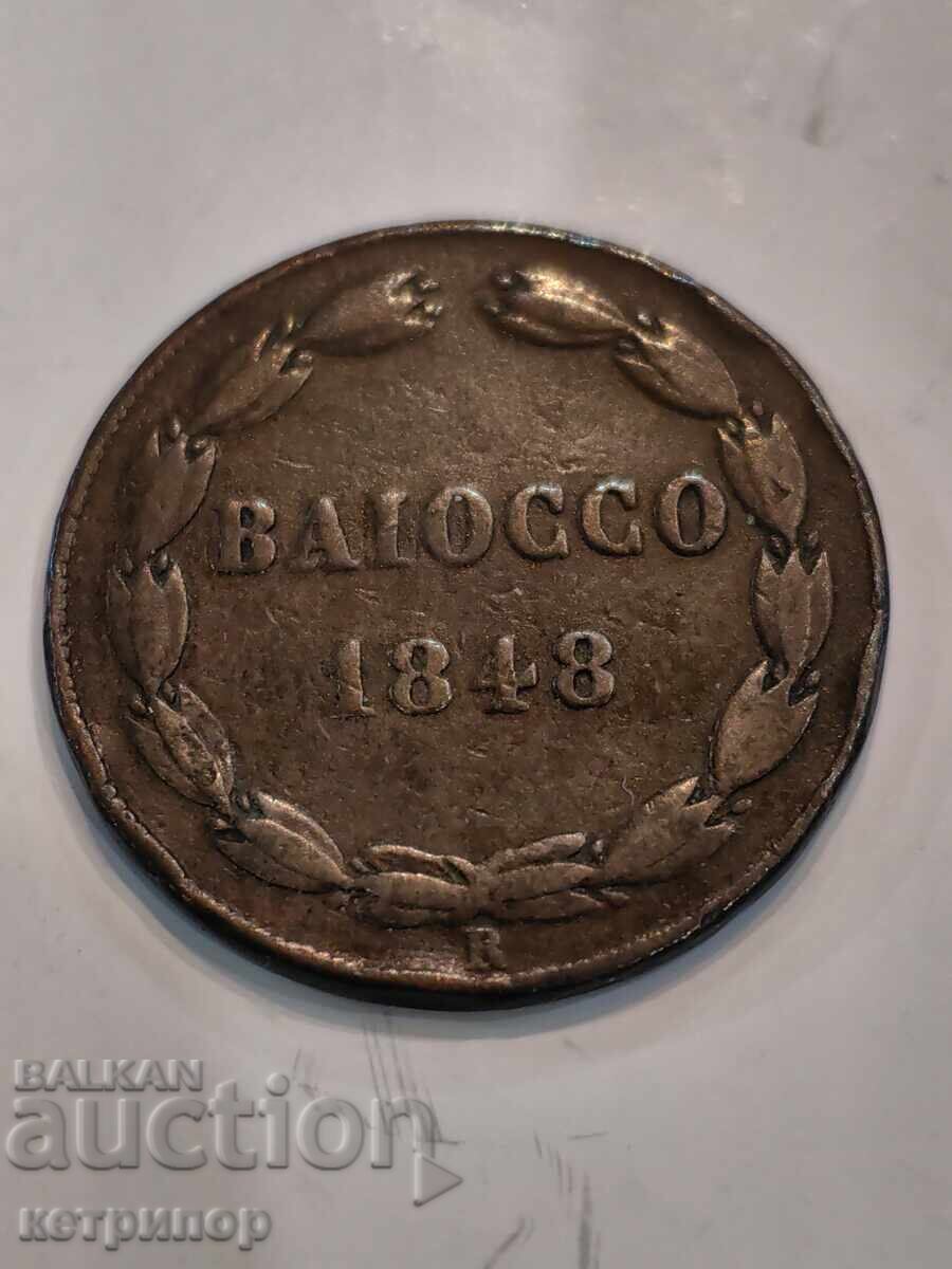 1 baioccho 1848 d. C., Statul Papal, Vatican
