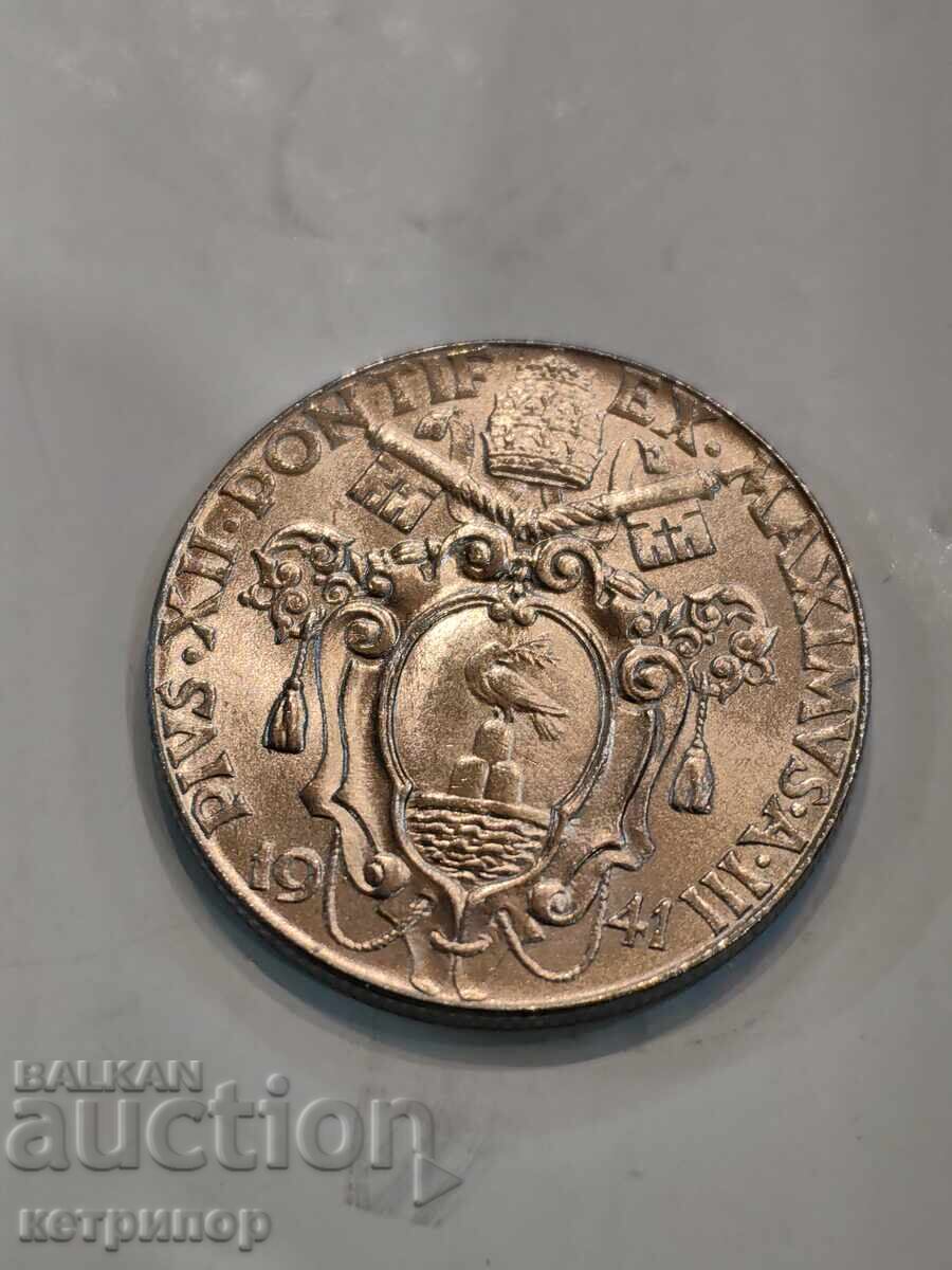 2 Lire 1941 Vatican nickel with price € 15.85 | 31.00 BGN 2 Lire 1941 Vatican nickel with price € 15.85 | 31.00 BGN