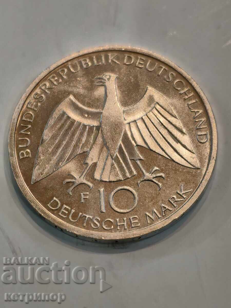 10 stamps Germany 1972 F silver with price € 35.00 | 68.45 BGN