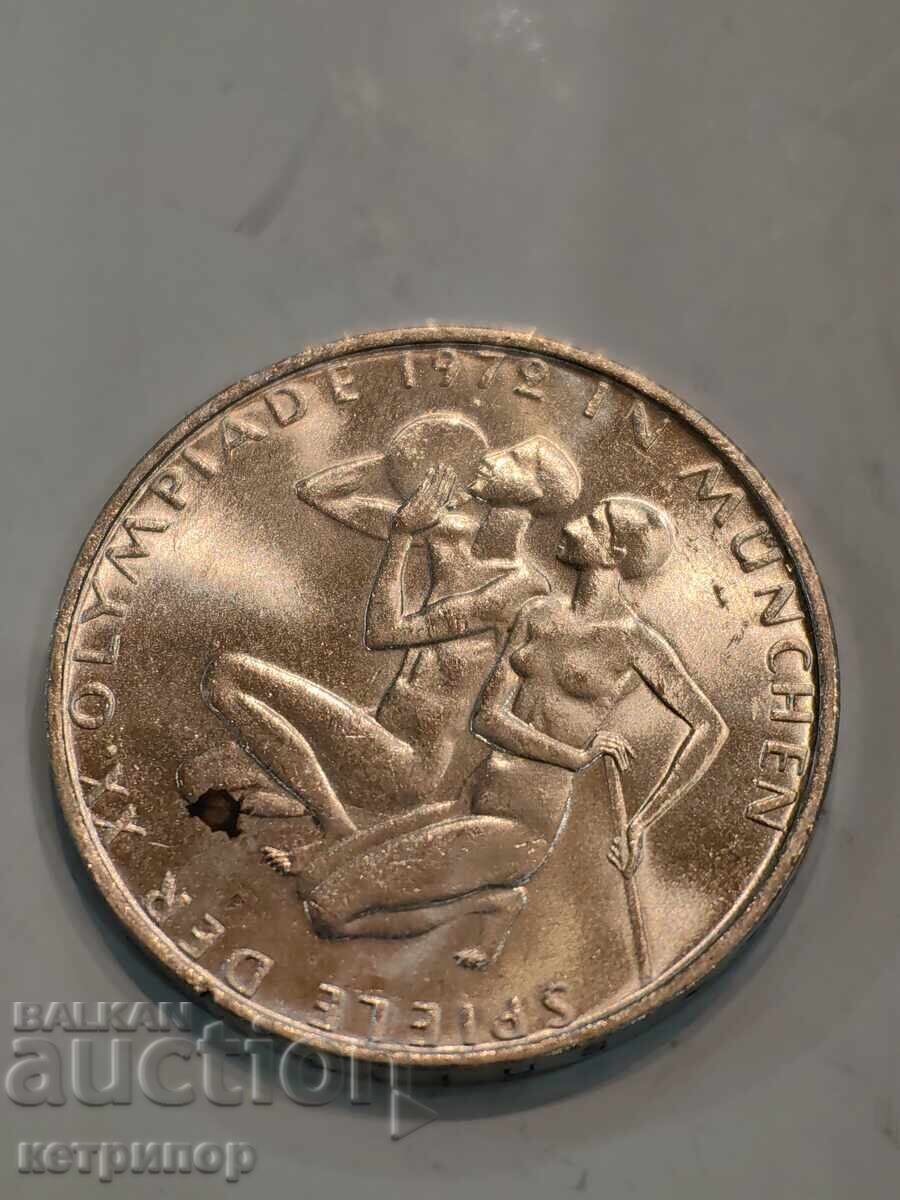 10 timbre Germania 1972 D argint 10 timbre Germania 1972 D argint