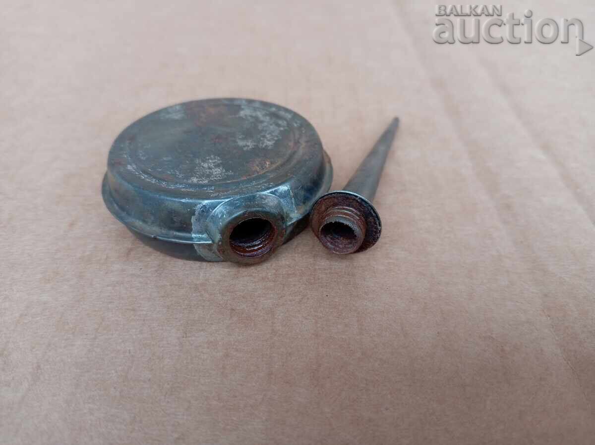 Auction  Antique Primitive Oil Lamp