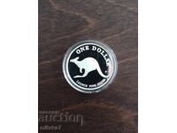 Ασημένιο νόμισμα καγκουρό, 1 ουγκιά, 1998, Αυστραλία