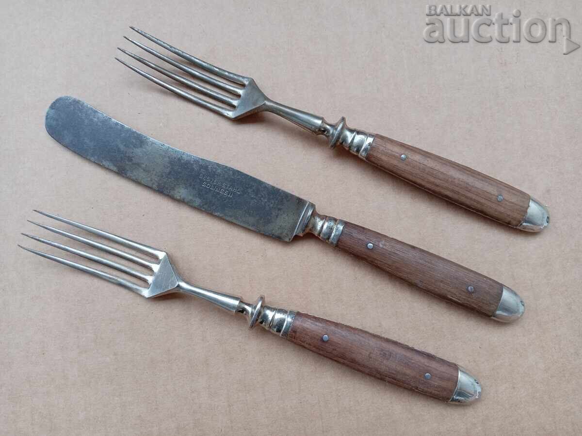 старинни прибори SOLINGEN СОЛИНГЕН вилица нож старинни прибори SOLINGEN СОЛИНГЕН вилица нож