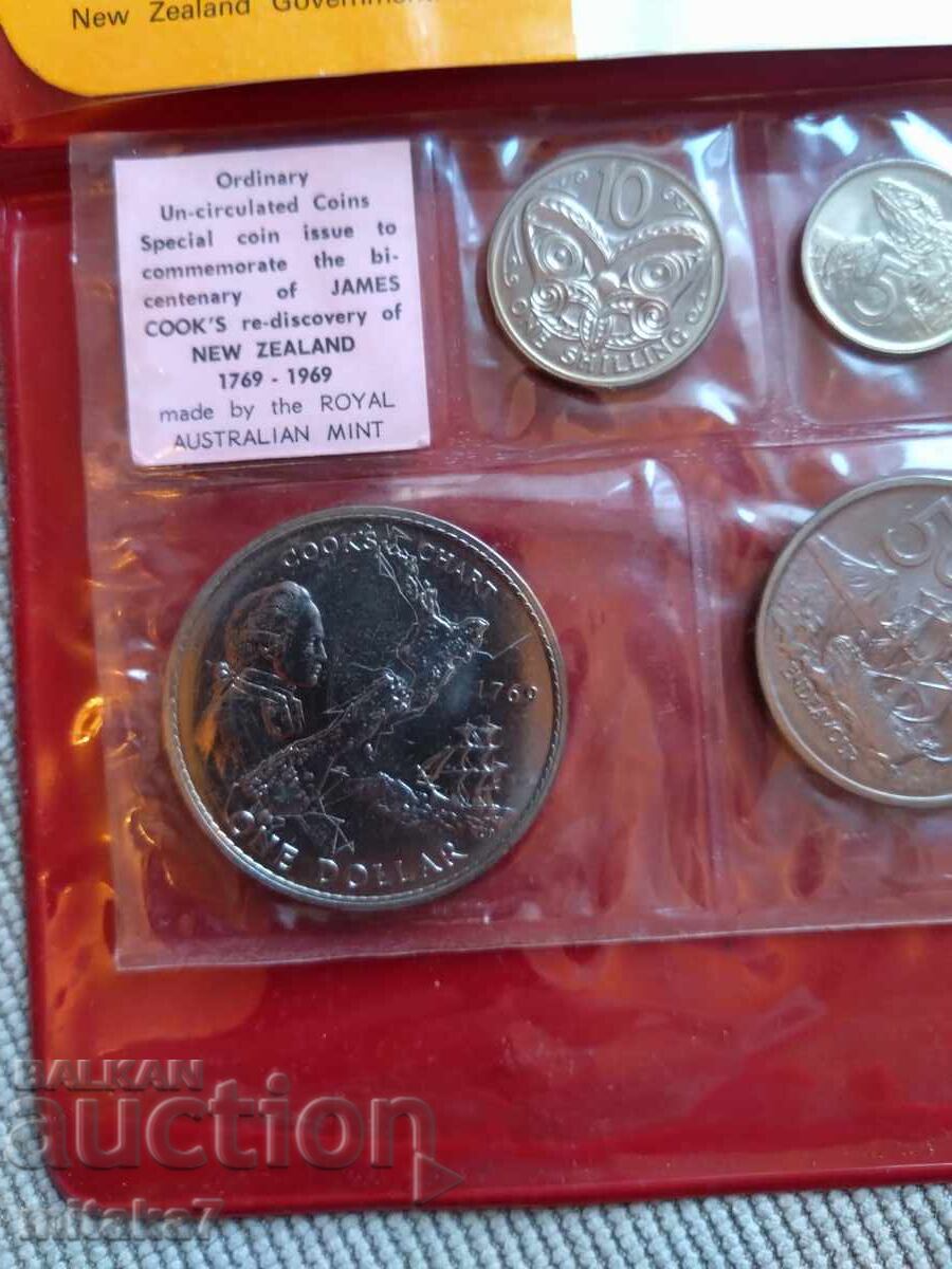 Set monede 1969, Noua Zeelandă cu preț € 14.32 | 28.01 BGN Set monede 1969, Noua Zeelandă cu preț € 14.32 | 28.01 BGN
