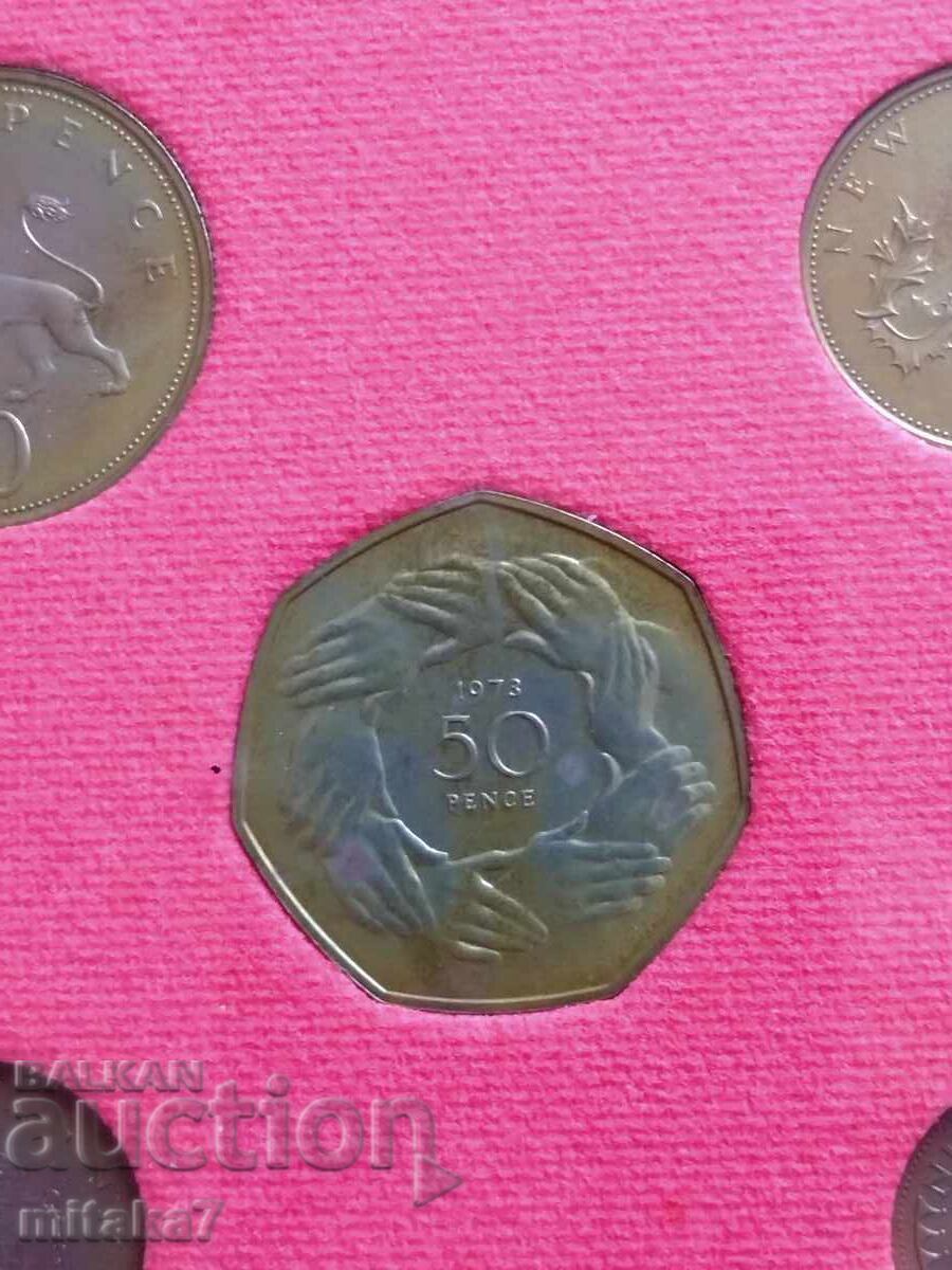 Livrarea Set de monede din 1973, Marea Britanie