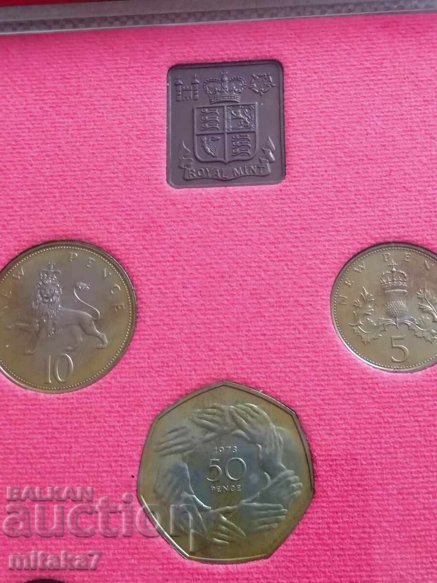 Set de monede din 1973, Marea Britanie - 5