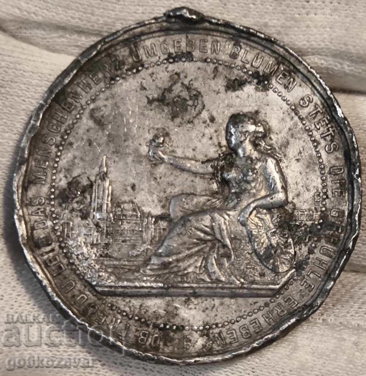 Mare medalie de aluminiu Frankfurt 1897 Mare medalie de aluminiu Frankfurt 1897