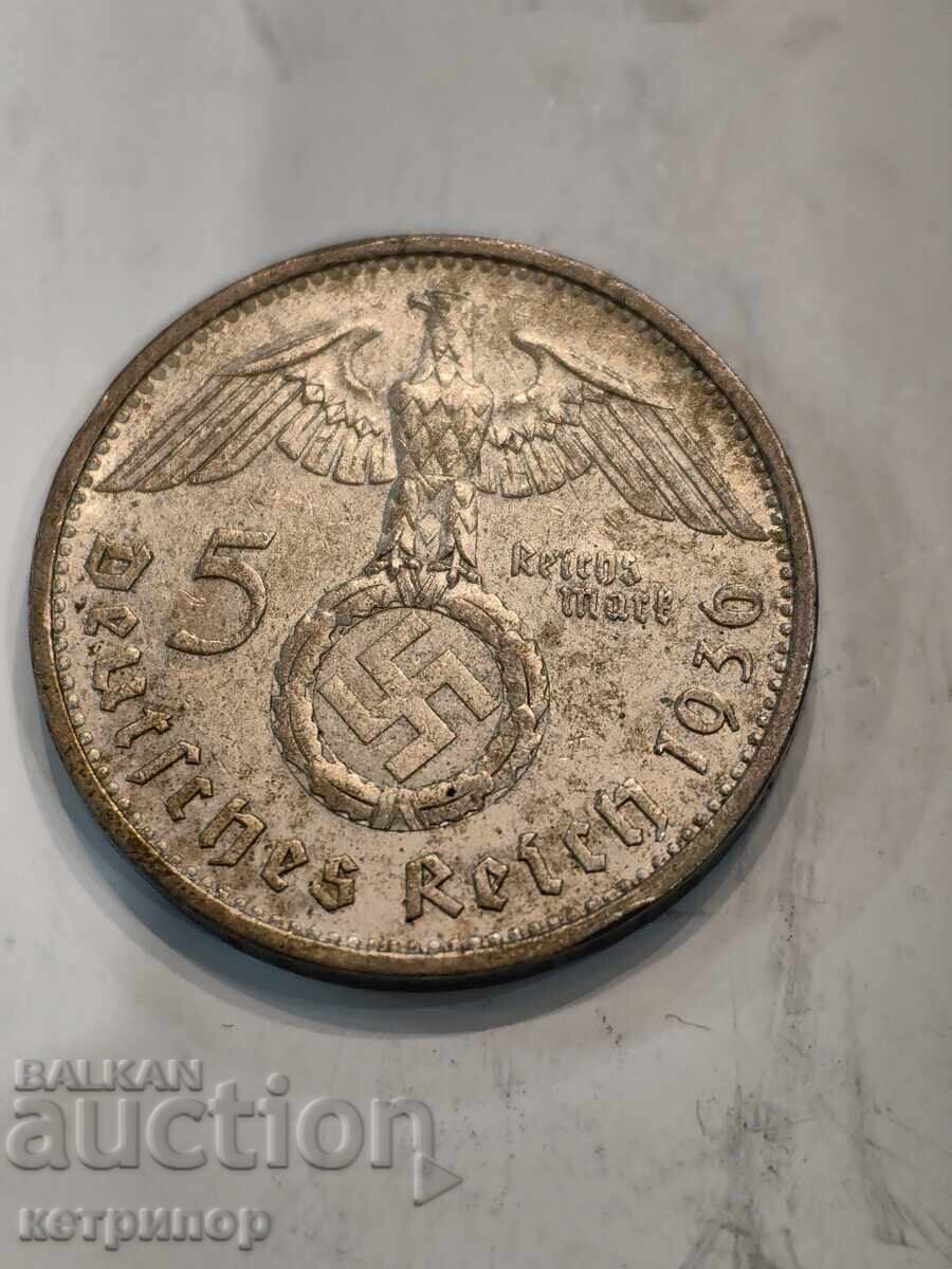 5 γραμματόσημα Γερμανία 1936 Ένα ασήμι. με τιμή € 35.00 | 68.45 BGN