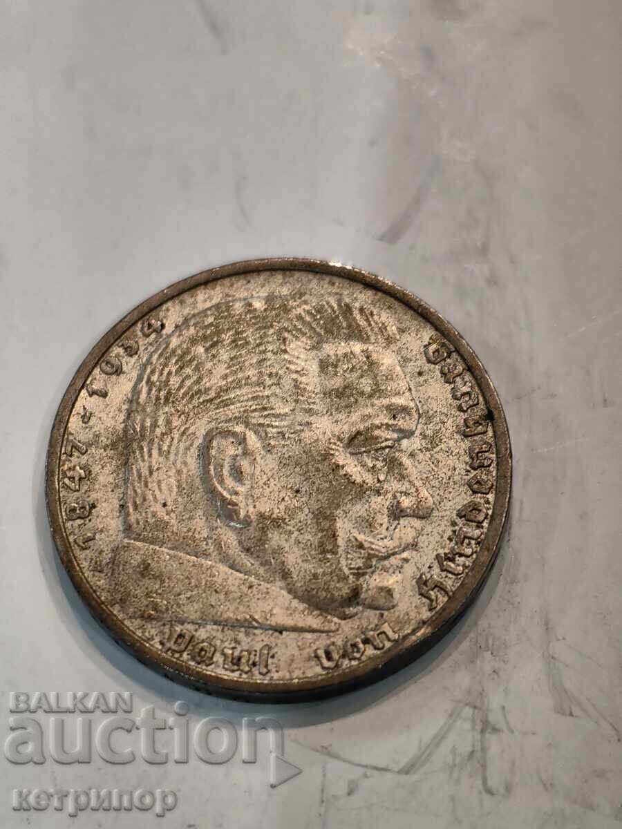 Licitație 5 timbre Germania 1936 A argint.