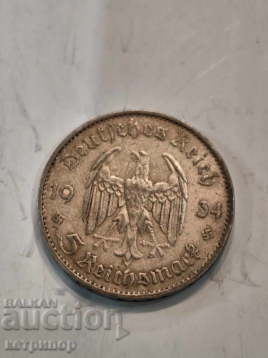 5 timbre Germania 1934 A argint. cu preț € 39.88 | 78.00 BGN