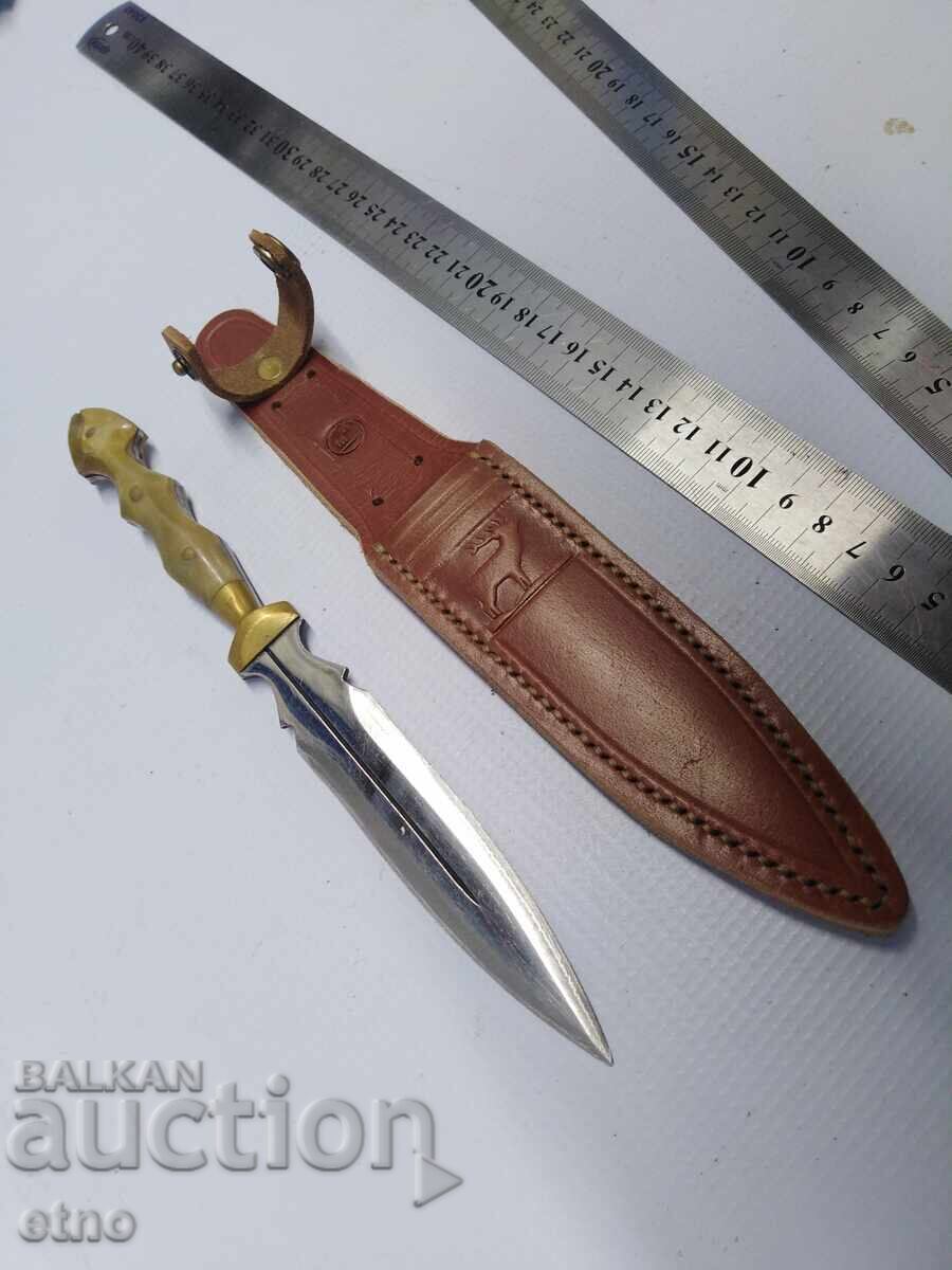 Old Kama, Knife with Leather Sheath - 6