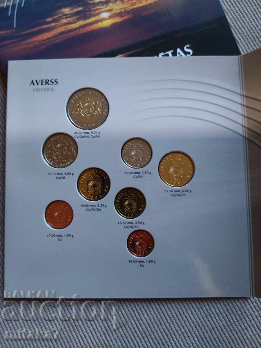 Παράδοση Σετ νομισμάτων, Λετονία