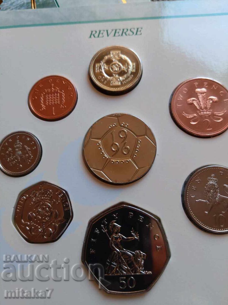 Аукцион Сет монети 1996 година, Великобритания