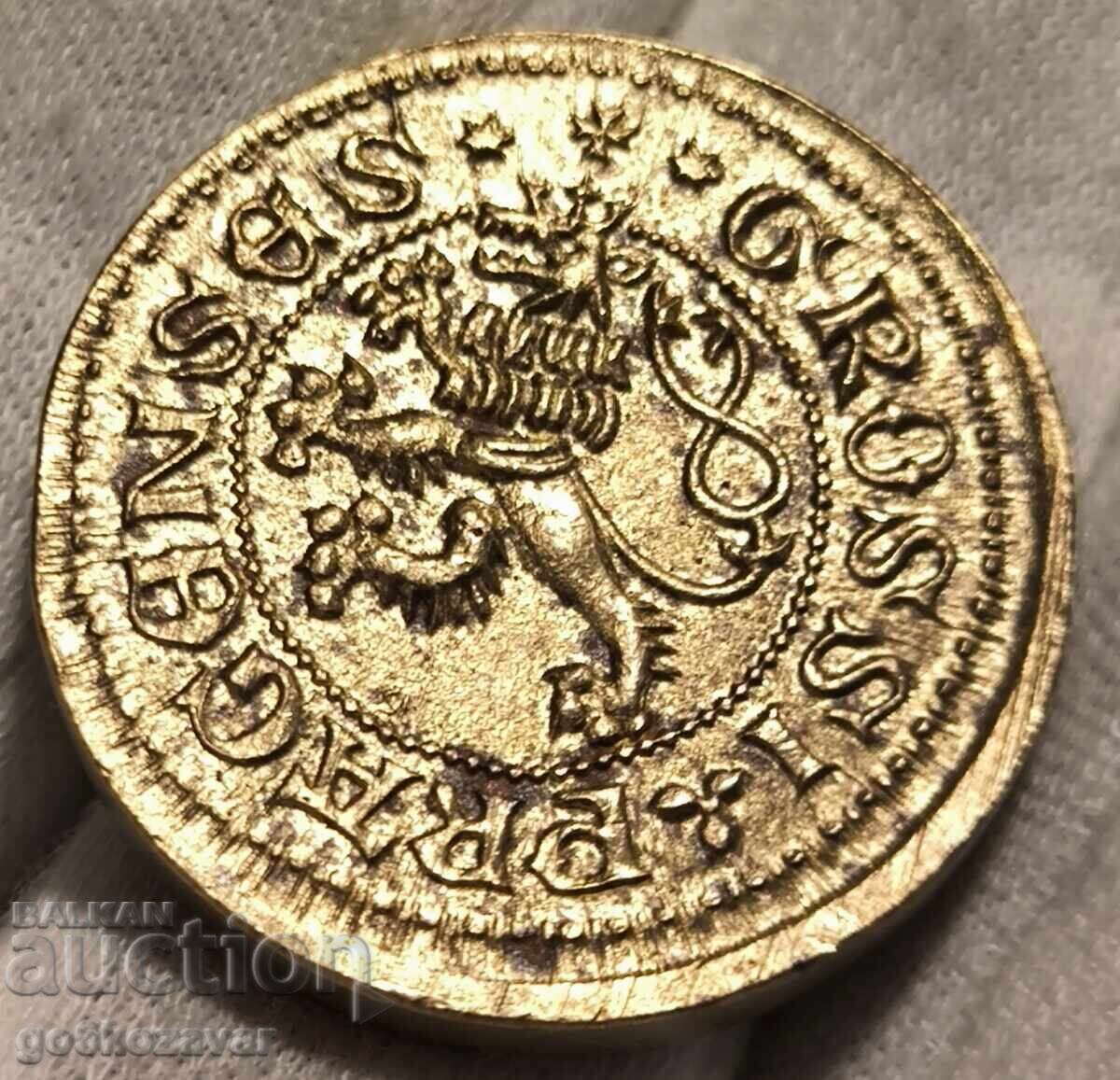 Αντίγραφο μεταλλίου Primus Karolus Grossi Pragenses Σφραγίδα !