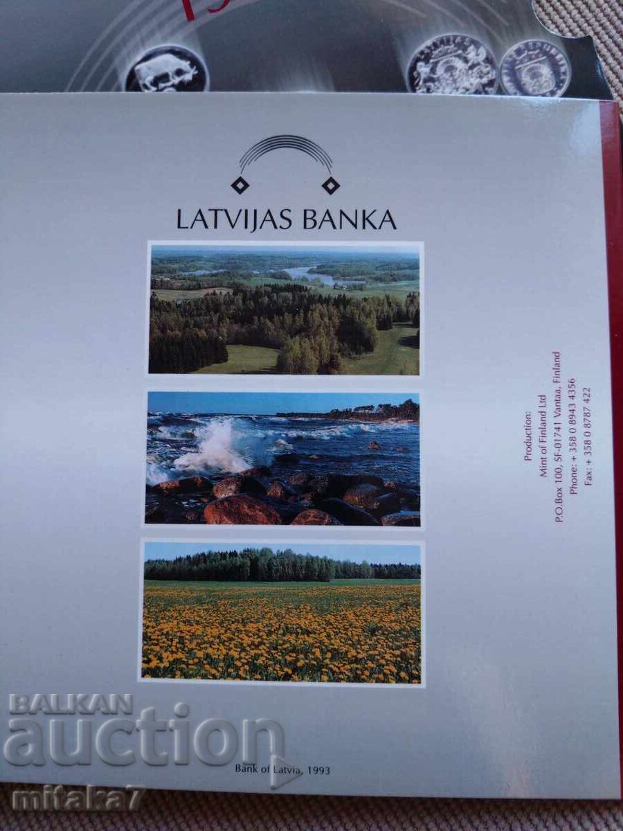 Σετ νομισμάτων 1992, Λετονία - 6 Σετ νομισμάτων 1992, Λετονία - 6