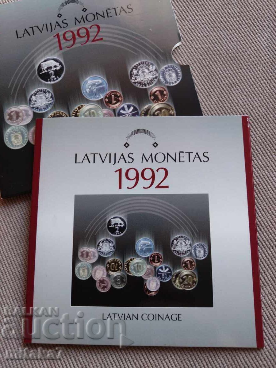 Set monede 1992, Letonia