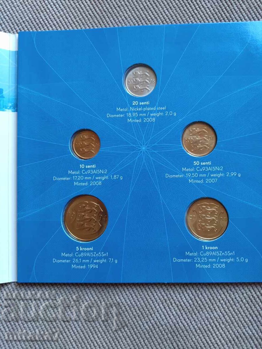 Set of coins, Estonia with price € 11.25 | 22.00 BGN Set of coins, Estonia with price € 11.25 | 22.00 BGN
