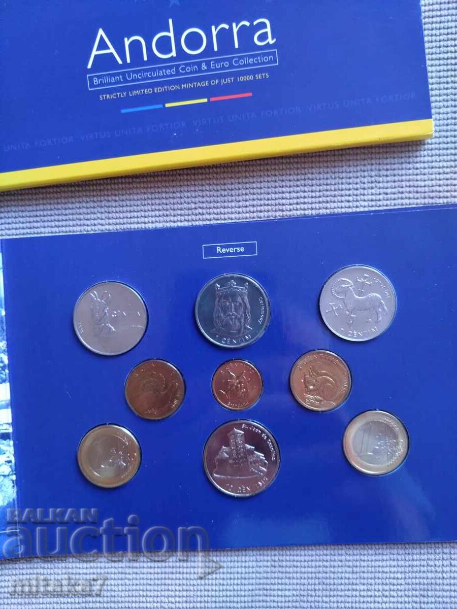 Licitație Set de monede 2002, Andorra