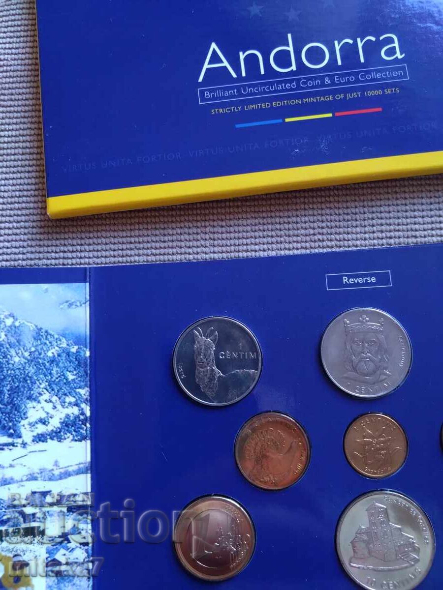 Livrarea Set de monede 2002, Andorra