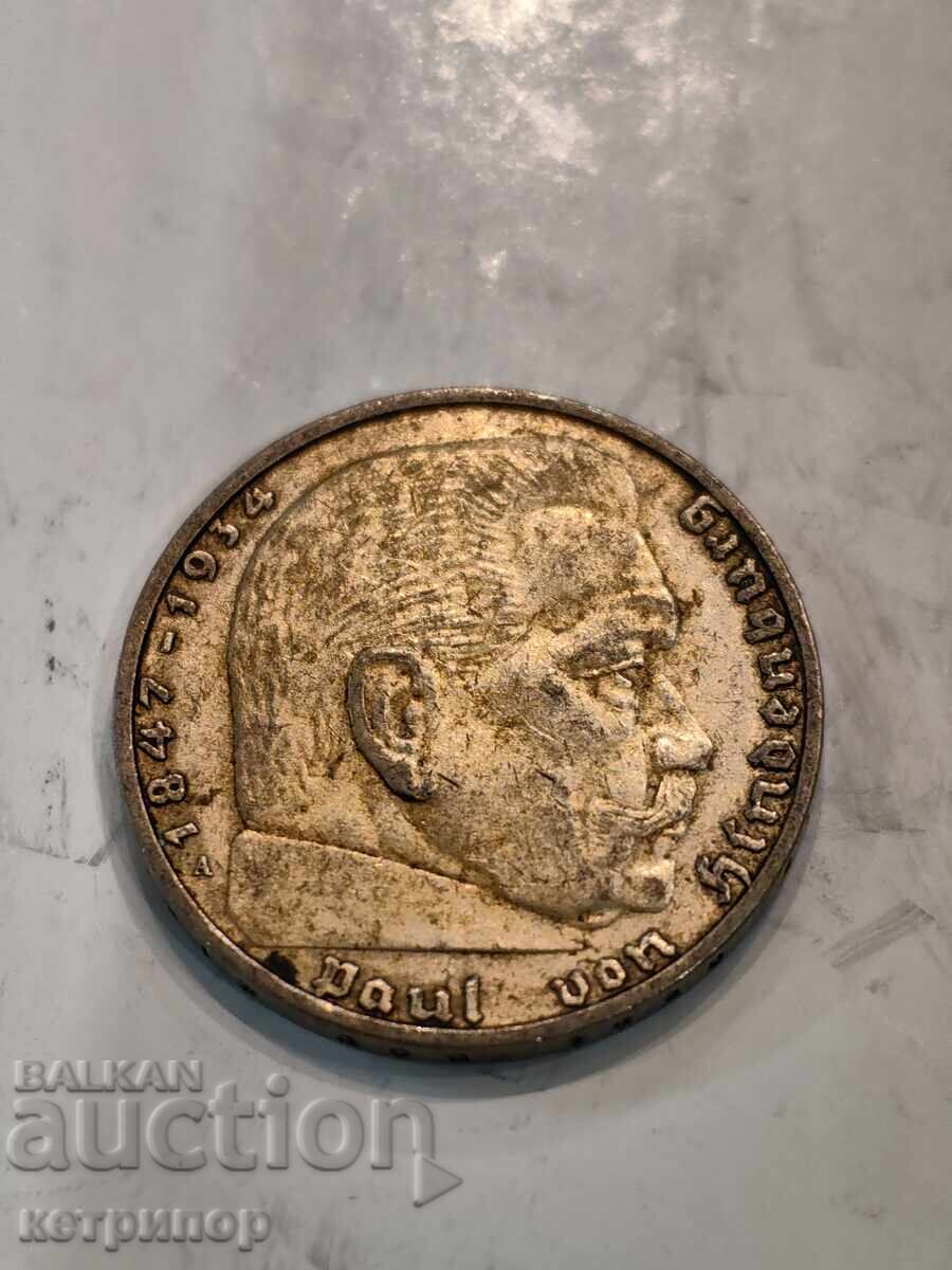 2 mărci Germania 1937 a argint cu preț € 15.34 | 30.00 BGN 2 mărci Germania 1937 a argint cu preț € 15.34 | 30.00 BGN