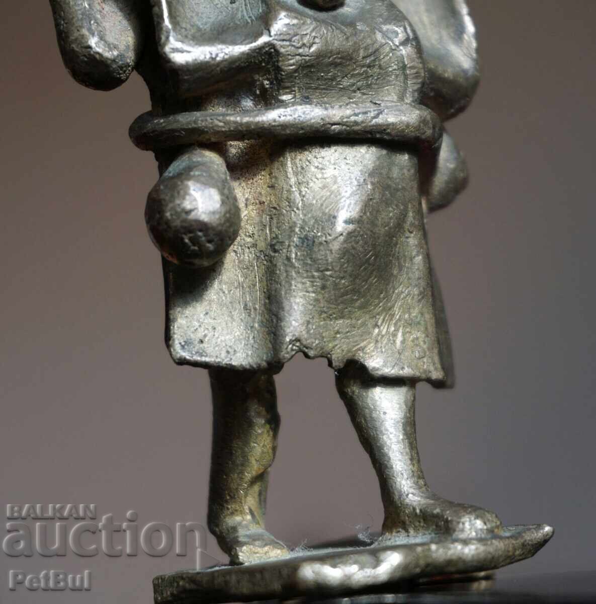 Livrarea Statuetă Veche de Bronz - Sculptură Mică de Autor - Anii 1950