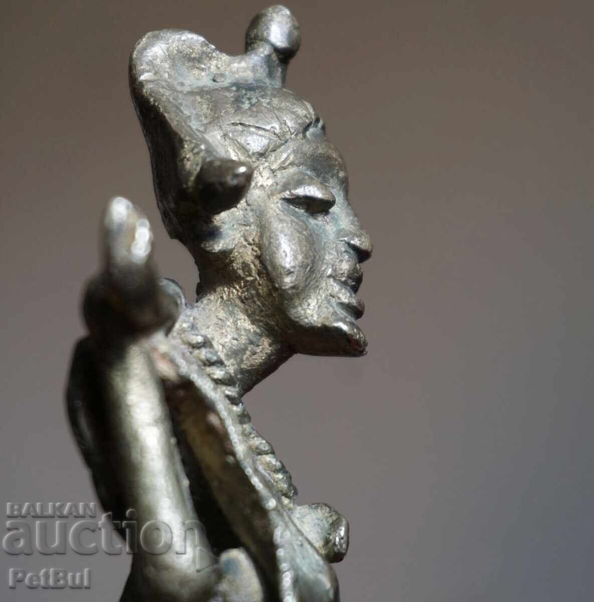 Стара Бронзова Статуетка - Авторска Малка Пластика - 1950те Стара Бронзова Статуетка - Авторска Малка Пластика - 1950те