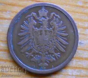 2 Pfennig 1876 - Germania (A) cu preț € 1.53 | 2.99 BGN