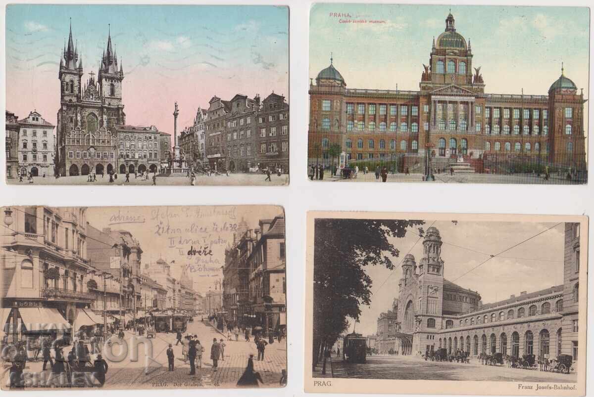 Τσεχία 1900-20 ετών 4 καρατίων, ταχυδρομημένη Τσεχία 1900-20 ετών 4 καρατίων, ταχυδρομημένη