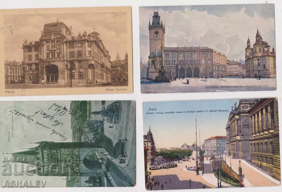 Cehia 1900-20 ani 4 car. călătorite