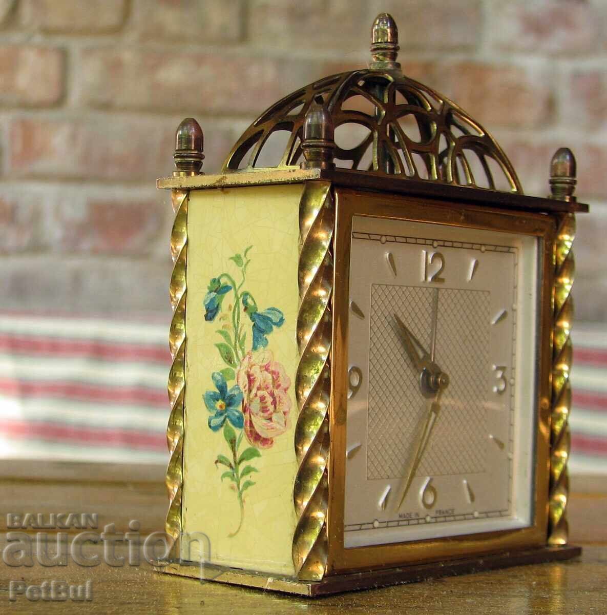 Vintage French Alarm Clock JAZ with Bronze Fittings 70s with price € 79.97 | 156.41 BGN Vintage French Alarm Clock JAZ with Bronze Fittings 70s with price € 79.97 | 156.41 BGN