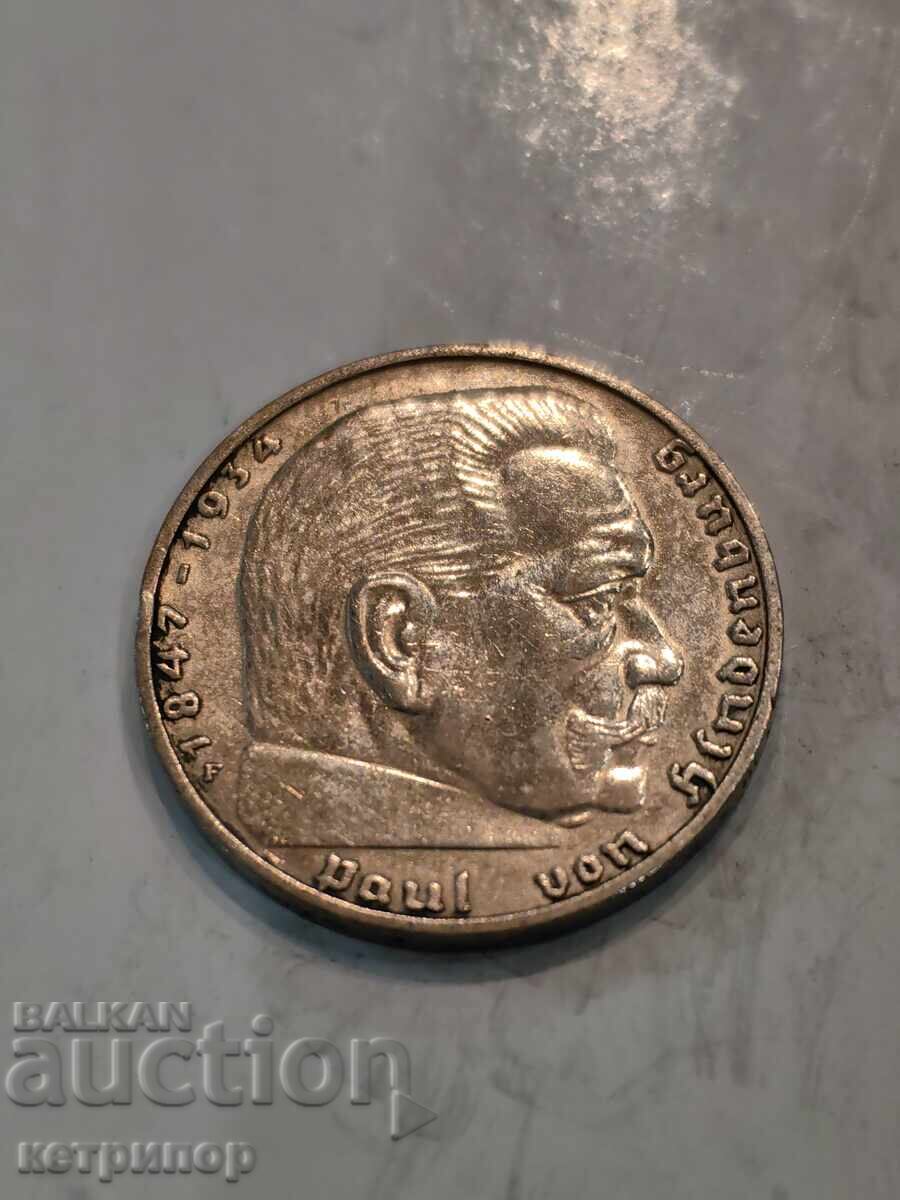 2 μάρκα Γερμανία 1939 γρ F ασημένια με τιμή € 19.43 | 38.00 BGN