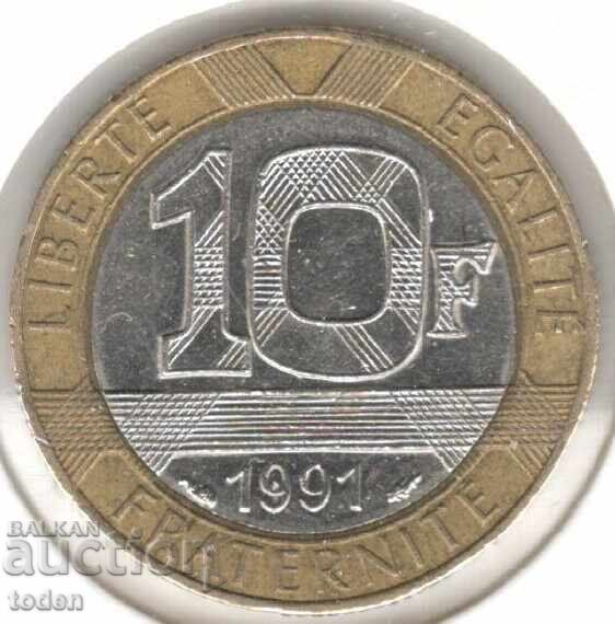 France-10 Francs-1991-KM# 964.1 France-10 Francs-1991-KM# 964.1