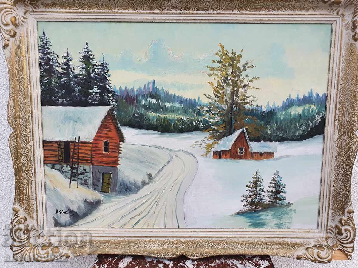 Δημοπρασία Πρωτότυπη ελαιογραφία στο φέιζερ!!!