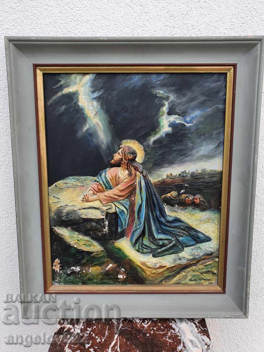 Tablou de autor în relief, cu vopsele de ulei pe placaj! cu preț € 0.01 | 0.02 BGN