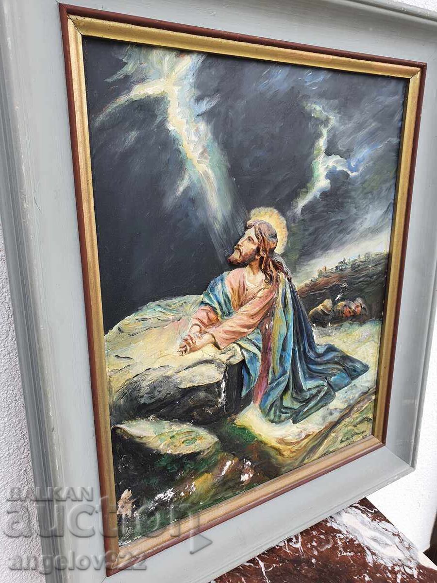 Tablou de autor în relief, cu vopsele de ulei pe placaj! - 5