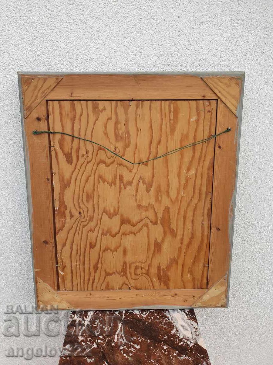 Tablou de autor în relief, cu vopsele de ulei pe placaj! - 7