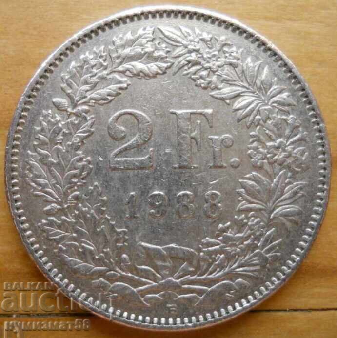 2 φράγκα 1988 - Ελβετία